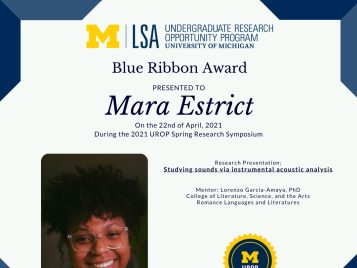 2021 UROP Spring Symposium Blue Ribbon IG 2 